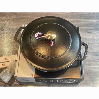 ストウブ(STAUB)のストウブ ブレイザー・ソテーパン ブレイザー・ソテーパン 24 cm ブラック(鍋/フライパン)