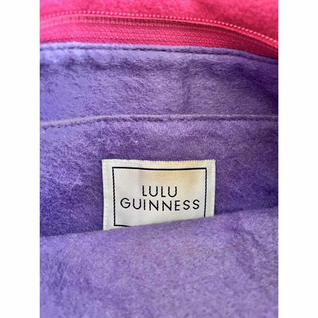 LULU GUINNESS(ルルギネス)のルルギネス/LULU GUINNESS ウールフェルトトートバッグ ピンク レディースのバッグ(トートバッグ)の商品写真