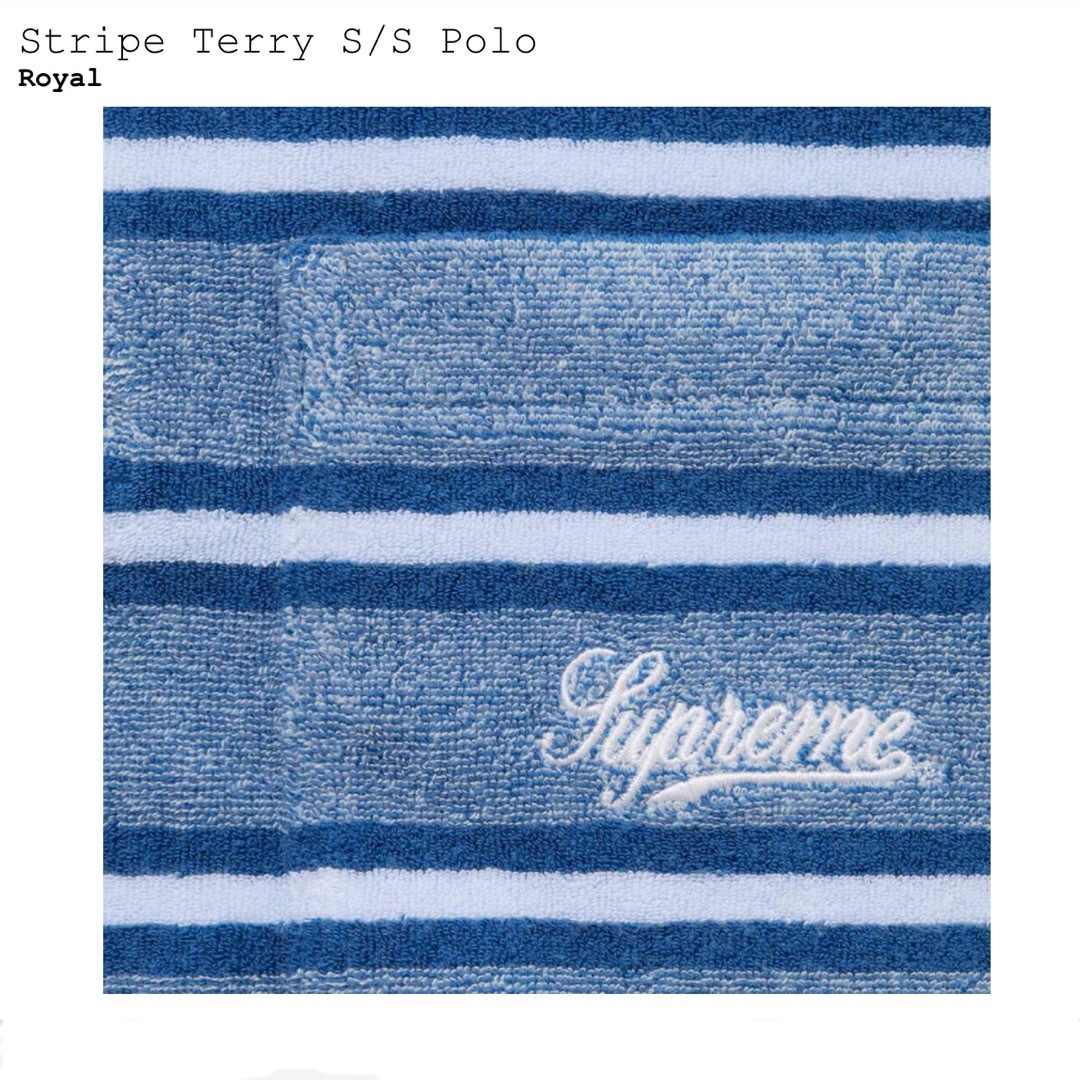 supreme stripe terry s/s polo トップス supreme stripe terry s/s polo トップス