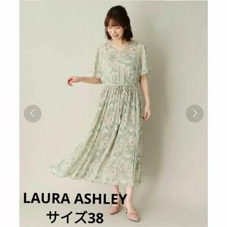 ローラアシュレイ　LAURA ASHLEY ◆楊柳シアーフラワーワンピース