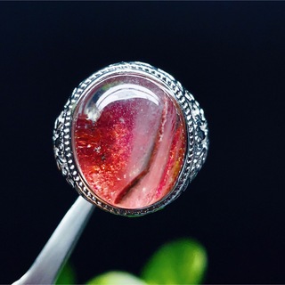 ガーデンクォーツ　リング　シルバーリング 指輪　天然石　水晶【超美品】53(リング(指輪))