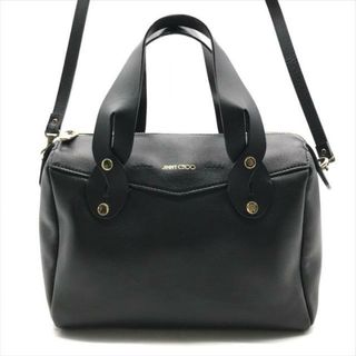 ジミーチュウ(JIMMY CHOO)の良品 JIMMY CHOO ジミーチュウ 2WAY ハンド ショルダー バッグ ブラック レザー レディース k2187(ショルダーバッグ)