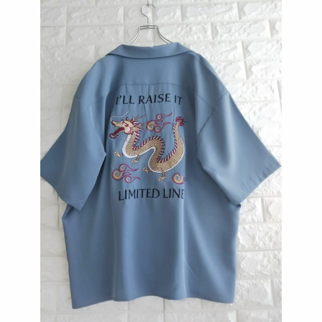 【レア】リミテッドラインナイーブマジック 龍 ドラゴン刺繍 シャツ M 3645 メンズのトップス(シャツ)の商品写真