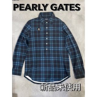 パーリーゲイツ(PEARLY GATES)のパーリーゲイツ新品未使用タグ付きメンズシャツ　チェック(ウエア)