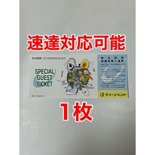 【 最新】グリーンランド 株主優待券(遊園地/テーマパーク)