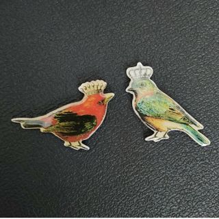 ２個セット　鳥のマグネット(その他)