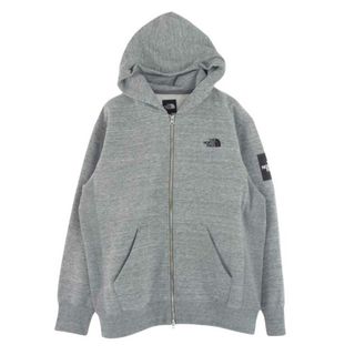 ザノースフェイス(THE NORTH FACE)のTHE NORTH FACE ノースフェイス パーカー NT61836 Square Logo Full Zip スクエアロゴ フルジップ パーカー フーディー グレー系 XL【中古】(パーカー)