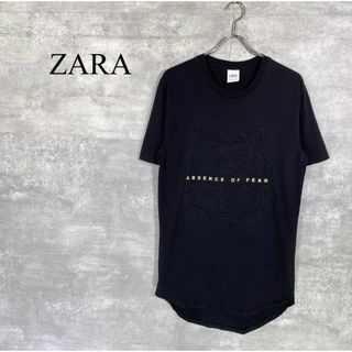 ZARA - 『ZARA』ザラ (M) エンボスタイガー半袖Tシャツ