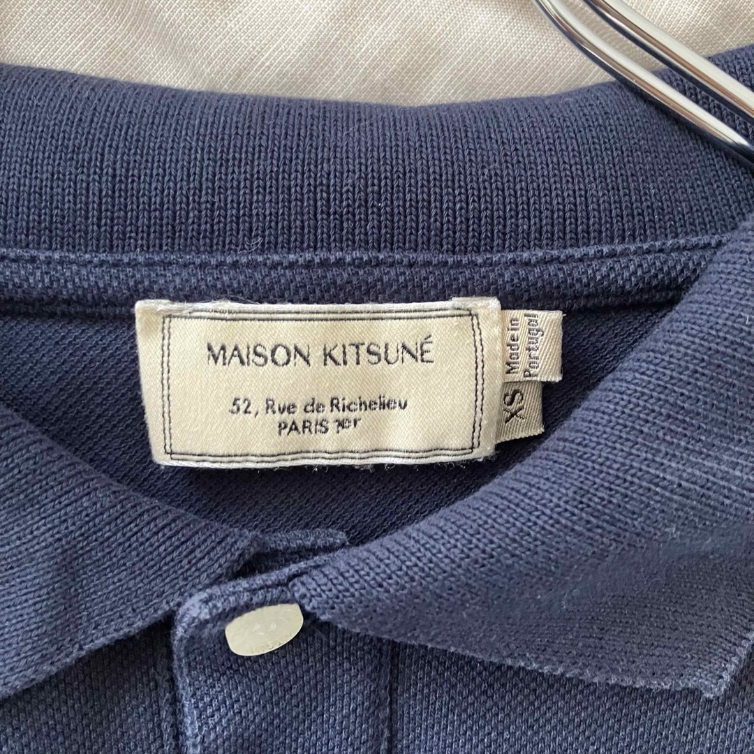 MAISON KITSUNE 半袖ポロシャツxs 紺色/ネイビー メゾンキツネ MAISON KITSUNE 半袖ポロシャツxs 紺色/ネイビー メゾンキツネ