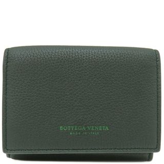 ボッテガヴェネタ(Bottega Veneta)のボッテガヴェネタ BOTTEGA VENETA 三つ折り財布 レザー 三つ折り財布 レザー グリーン系 ゴールド金具 緑 コンパクトウォレット 【中古】(財布)