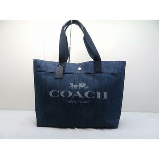 コーチ(COACH)のs24g-540k【中古】COACH コーチ　デニム　トートバッグ　ロゴ　キャンバス　F67415(トートバッグ)