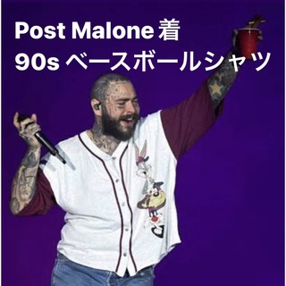 Post Malone着　looney tunes ベースボールシャツ XL(Tシャツ/カットソー(半袖/袖なし))