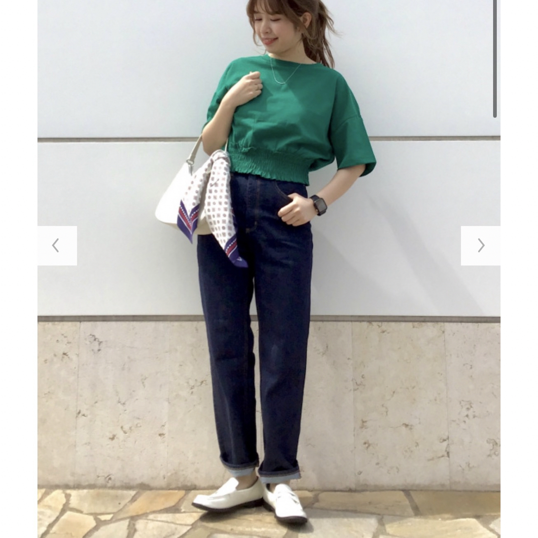 GU(ジーユー)のgu ハイウエストストレートジーンズ レディースのパンツ(デニム/ジーンズ)の商品写真