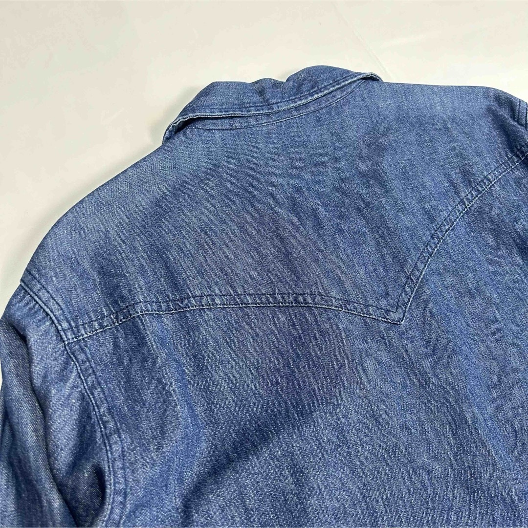 エイチバーシー レースアップウェスタンデニムブラウス インディゴ メンズのトップス(シャツ)の商品写真
