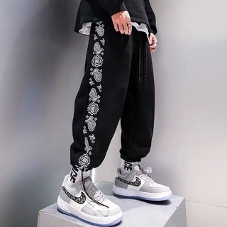 【送料無料】メンズ ズボン パンツ 黒  カジュアル XL ストリート 韓国(ワークパンツ/カーゴパンツ)