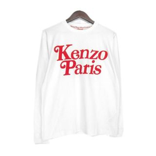 ケンゾー(KENZO)のケンゾー KENZO × ヴェルディ VERDY ■ 【 FE55TS1454SI 】 フロント ロゴ デザイン オーバー サイズ 長袖 カットソー　32901(Tシャツ/カットソー(七分/長袖))