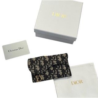 クリスチャンディオール(Christian Dior)の美品 Dior ディオール オブリーク サドル コインケース 小銭入れ (財布)