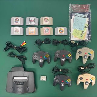 ニンテンドウ(任天堂)のニンテンドー64 ソフトセット(家庭用ゲーム機本体)