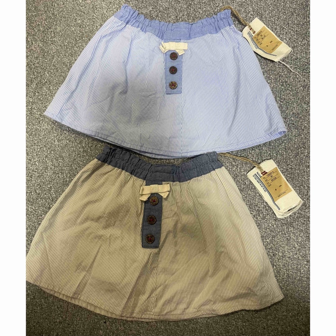 RAG MART(ラグマート)のRAG MART スカート 90㎝ ２枚セット 双子 キッズ/ベビー/マタニティのキッズ服女の子用(90cm~)(スカート)の商品写真
