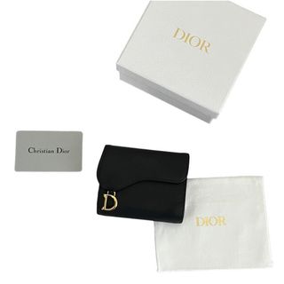 クリスチャンディオール(Christian Dior)の早い者勝ち Dior ディオール ロータスウォレット 三つ折り財布 ブラック 黒(財布)