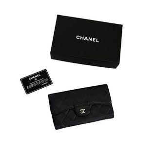 シャネル(CHANEL)の早い者勝ち CHANEL シャネル マトラッセ キャビアスキン 三つ折り財布 (財布)