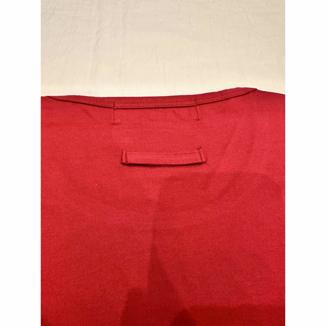 Jean-Paul GAULTIER(ジャンポールゴルチエ)のゴルチエオムオブジェ　無地Tシャツ　レッド　新品未使用 メンズのトップス(Tシャツ/カットソー(半袖/袖なし))の商品写真