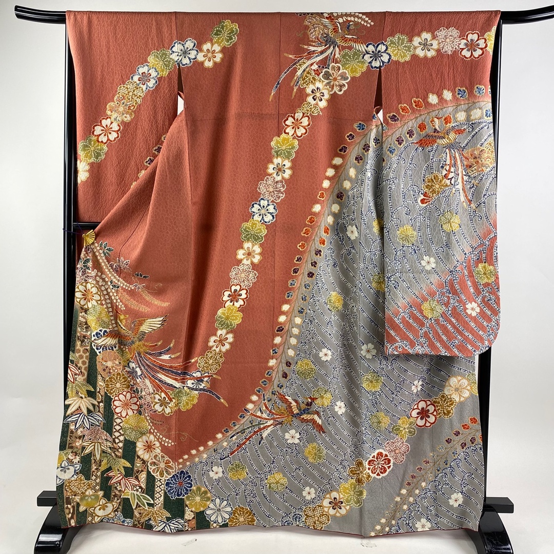 振袖 身丈167cm 裄丈65.5cm 正絹 名品 【中古】 レディースの水着/浴衣(着物)の商品写真