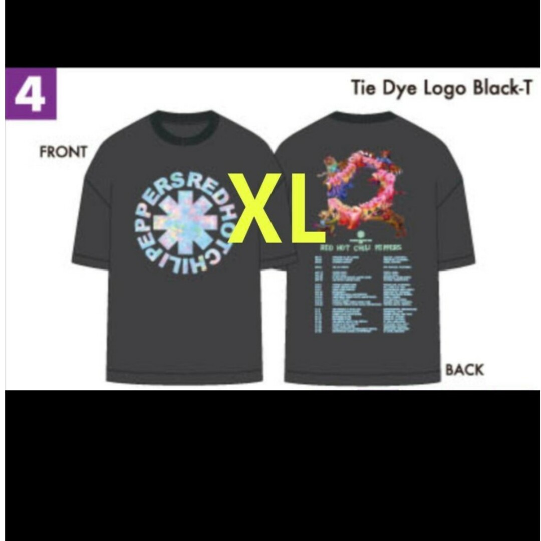 XLサイズ Tie Dye Logo Black-T Tシャツ レッチリ メンズのトップス(Tシャツ/カットソー(半袖/袖なし))の商品写真
