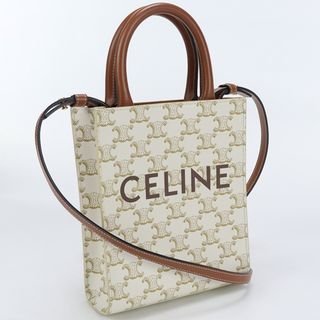 セリーヌ(celine)のセリーヌ ミニ バーティカル カバ トリオンフキャンバス 19437 2BZK 01BC ハンドバッグ(ハンドバッグ)