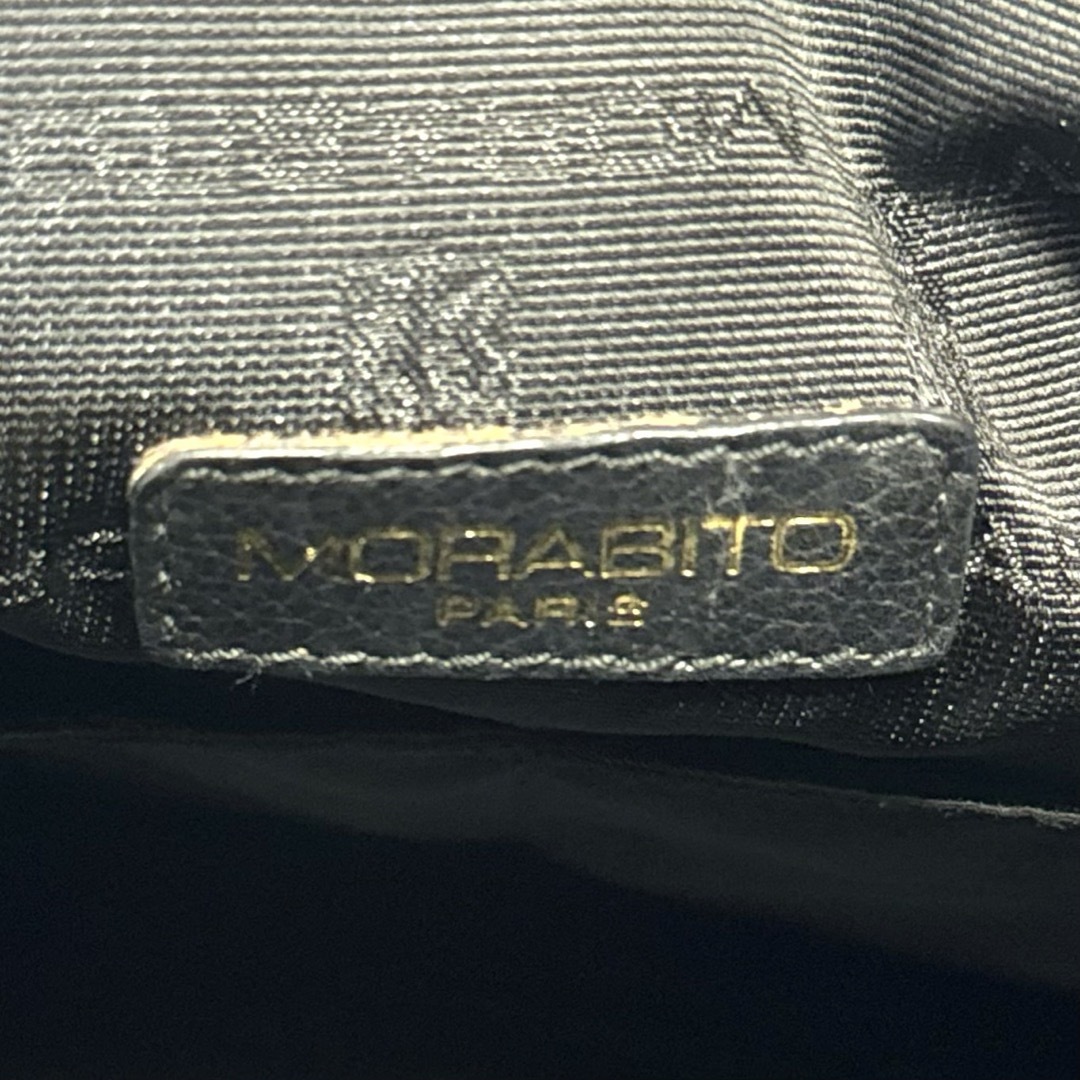 MORABITO - 【MORABITO】モラビト ブラック ゴールド金具 レザー MORABITO - 【MORABITO】モラビト ブラック ゴールド金具 レザー