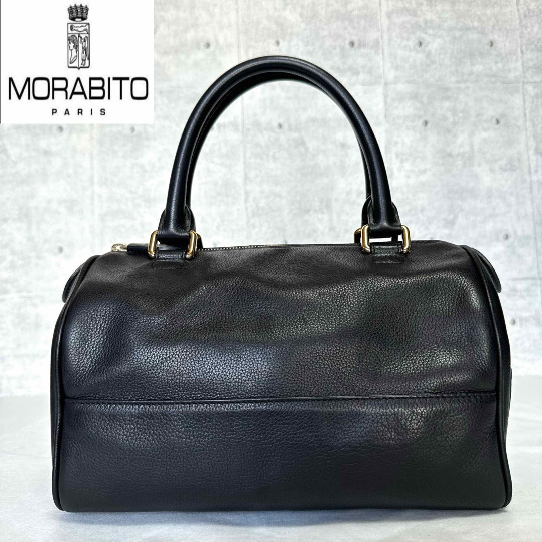 MORABITO - 【MORABITO】モラビト ブラック ゴールド金具 レザー MORABITO - 【MORABITO】モラビト ブラック ゴールド金具 レザー