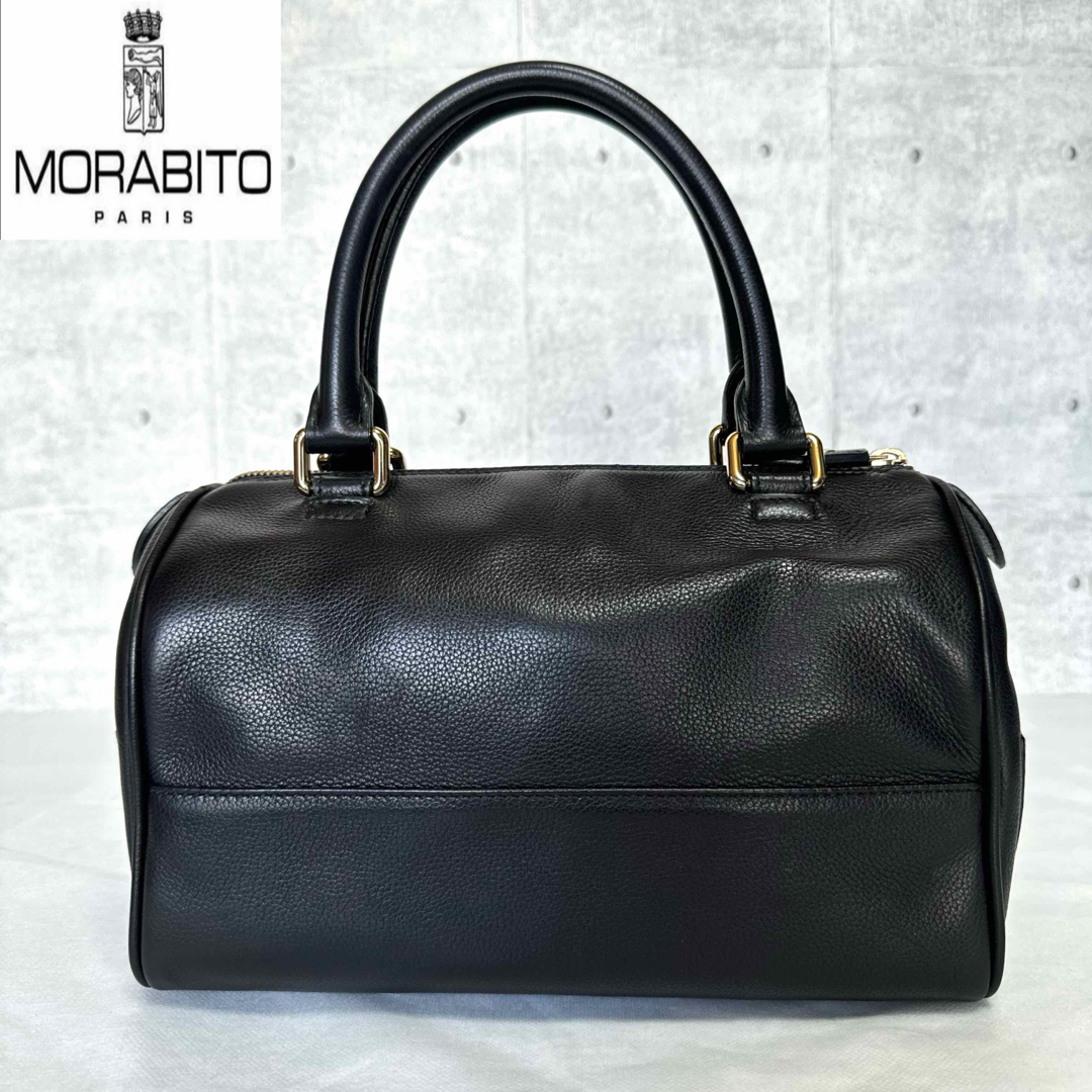 MORABITO - 【MORABITO】モラビト ブラック ゴールド金具 レザー MORABITO - 【MORABITO】モラビト ブラック ゴールド金具 レザー