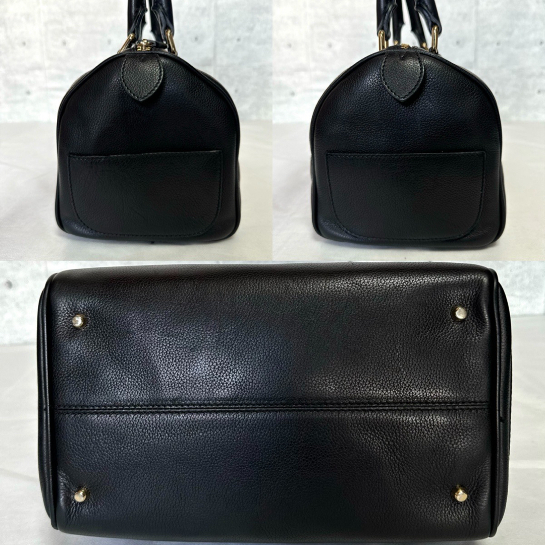 MORABITO - 【MORABITO】モラビト ブラック ゴールド金具 レザー MORABITO - 【MORABITO】モラビト ブラック ゴールド金具 レザー