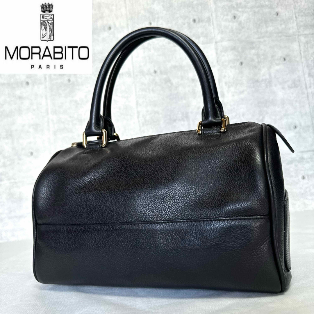 MORABITO - 【MORABITO】モラビト ブラック ゴールド金具 レザー MORABITO - 【MORABITO】モラビト ブラック ゴールド金具 レザー