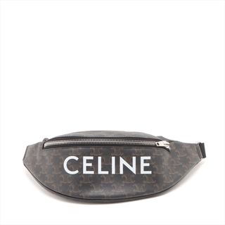 celine - セリーヌ  PVC×レザー  ブラック レディース ウエストバッグ