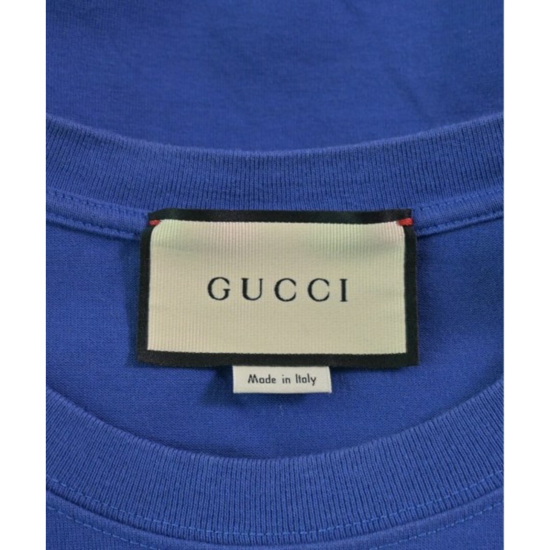 Gucci(グッチ)のGUCCI グッチ Tシャツ・カットソー M 青 【古着】【中古】 メンズのトップス(Tシャツ/カットソー(半袖/袖なし))の商品写真