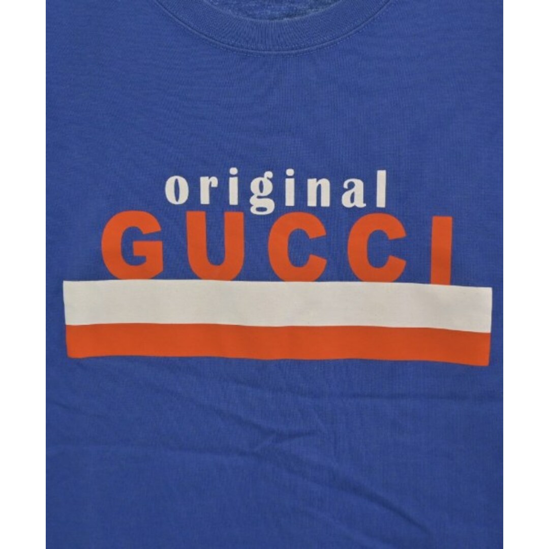 Gucci(グッチ)のGUCCI グッチ Tシャツ・カットソー M 青 【古着】【中古】 メンズのトップス(Tシャツ/カットソー(半袖/袖なし))の商品写真