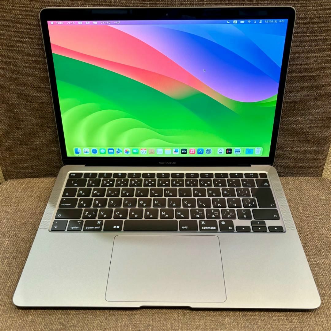 Apple(アップル)のMacBook Air  M1 16GB 512GB スペースグレイ 13インチ スマホ/家電/カメラのPC/タブレット(ノートPC)の商品写真