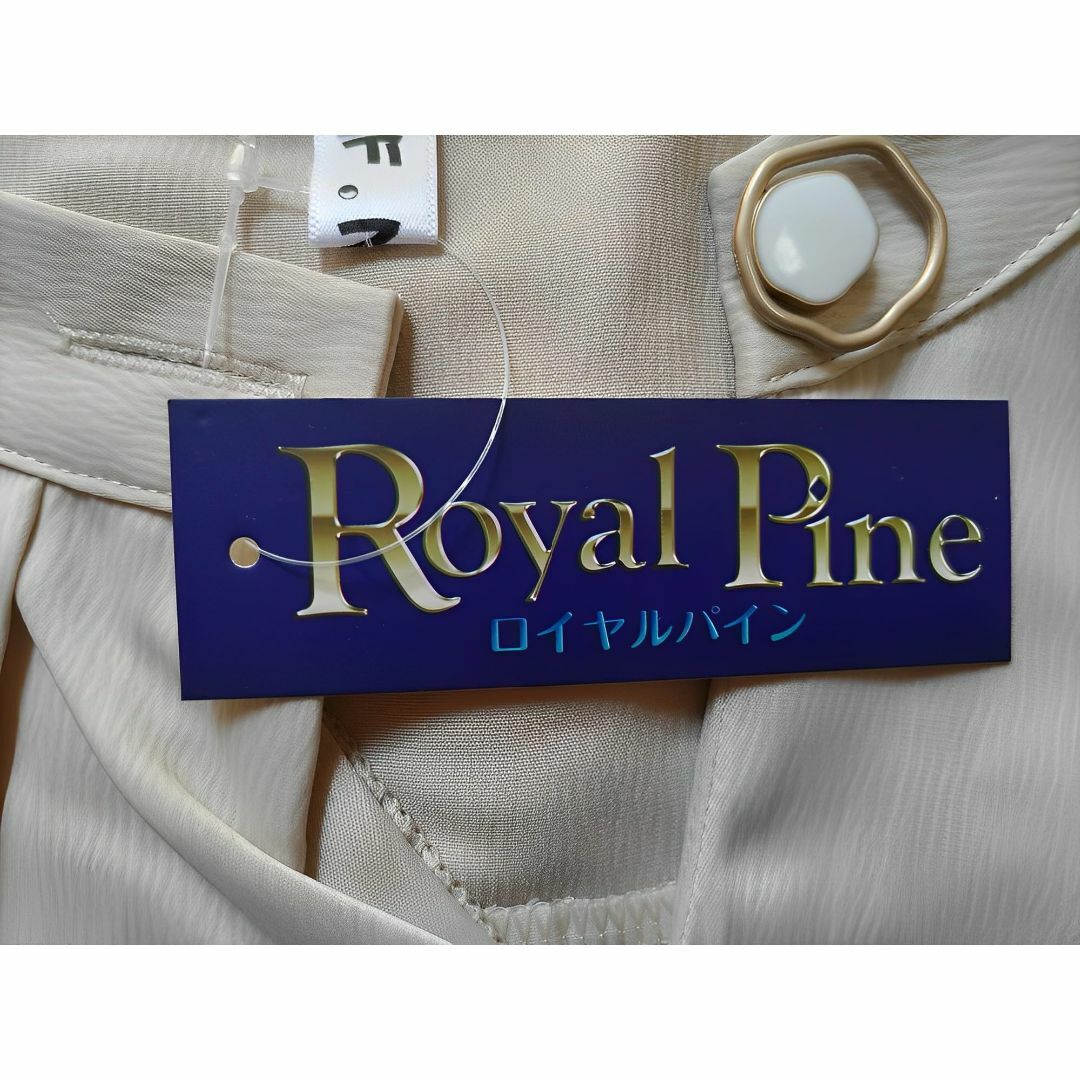 [Royal Pine] ブラウス レディース 長袖 スーツ インナー サテン調 レディースのファッション小物(その他)の商品写真