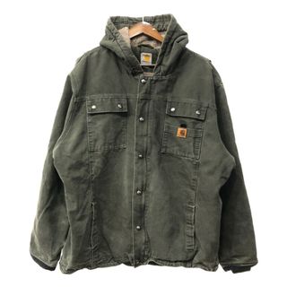 カーハート(carhartt)のCarhartt カーハート ダック ボア ジャケット 大きいサイズ オリーブ (メンズ 3XL) 中古 古着 Q5093(その他)