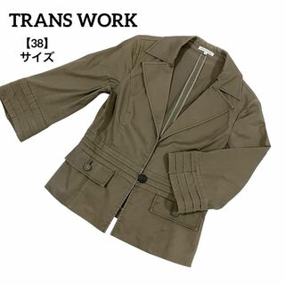 トランスワーク(TRANS WORK)のA172 TRANS WORK トランスワーク ジャケット カーキ 38 1B(テーラードジャケット)