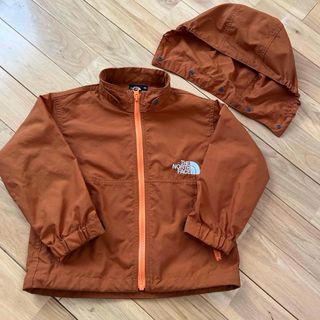 ザノースフェイス(THE NORTH FACE)の【美品】ノースフェイス　コンパクトジャケット　90   オレンジ  ブラウン(ジャケット/上着)