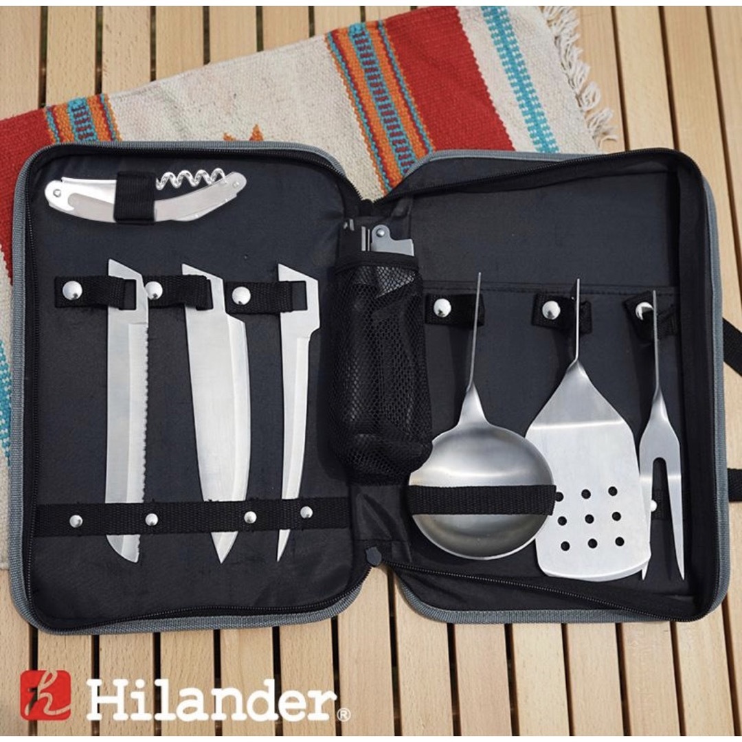 Hilander(ハイランダー)の新品 Hilander ハイランダー キッチンツールセット HCA0155 スポーツ/アウトドアのアウトドア(調理器具)の商品写真