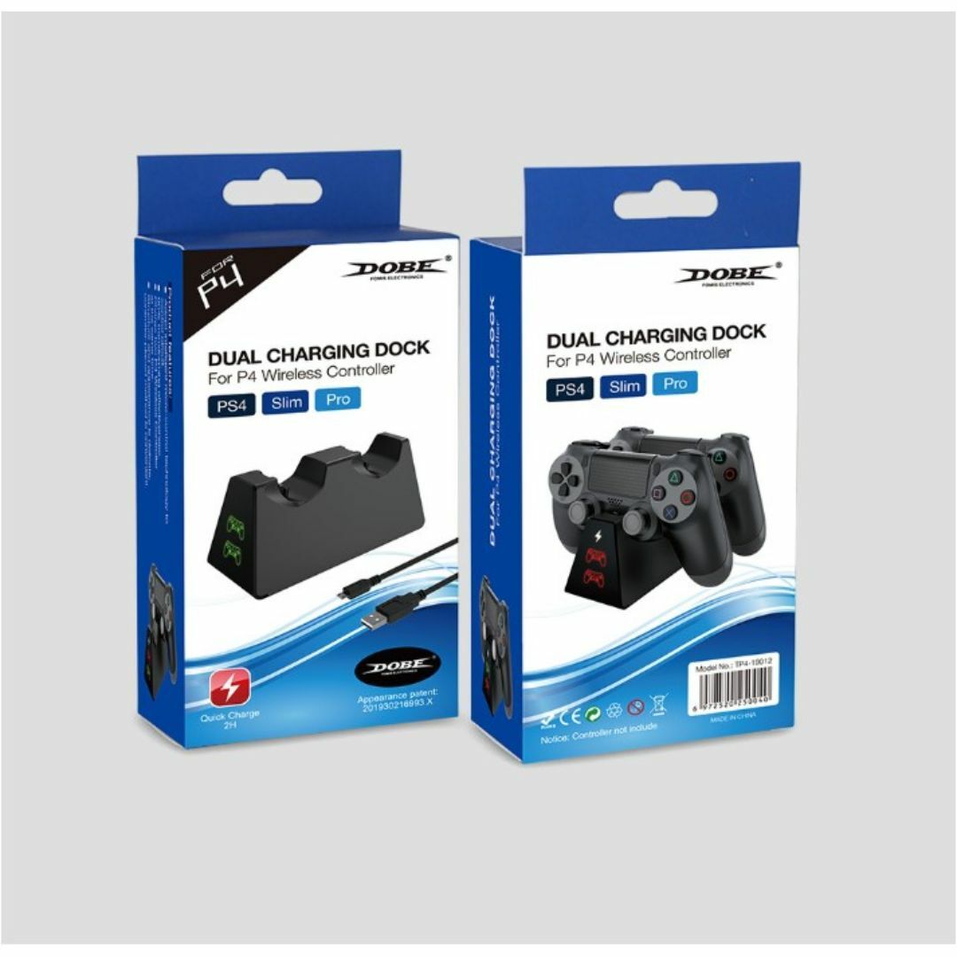 【新品】DOBE PS4コントローラー充電スタンド/指示ランプ/2台同時充電 エンタメ/ホビーのゲームソフト/ゲーム機本体(その他)の商品写真