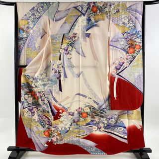 振袖 身丈160cm 裄丈66cm 正絹 秀品 【中古】(着物)