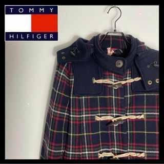 トミーヒルフィガー(TOMMY HILFIGER)の【USED】トミーフィルフィガーTommy hilfiger コート　チェック(ロングコート)