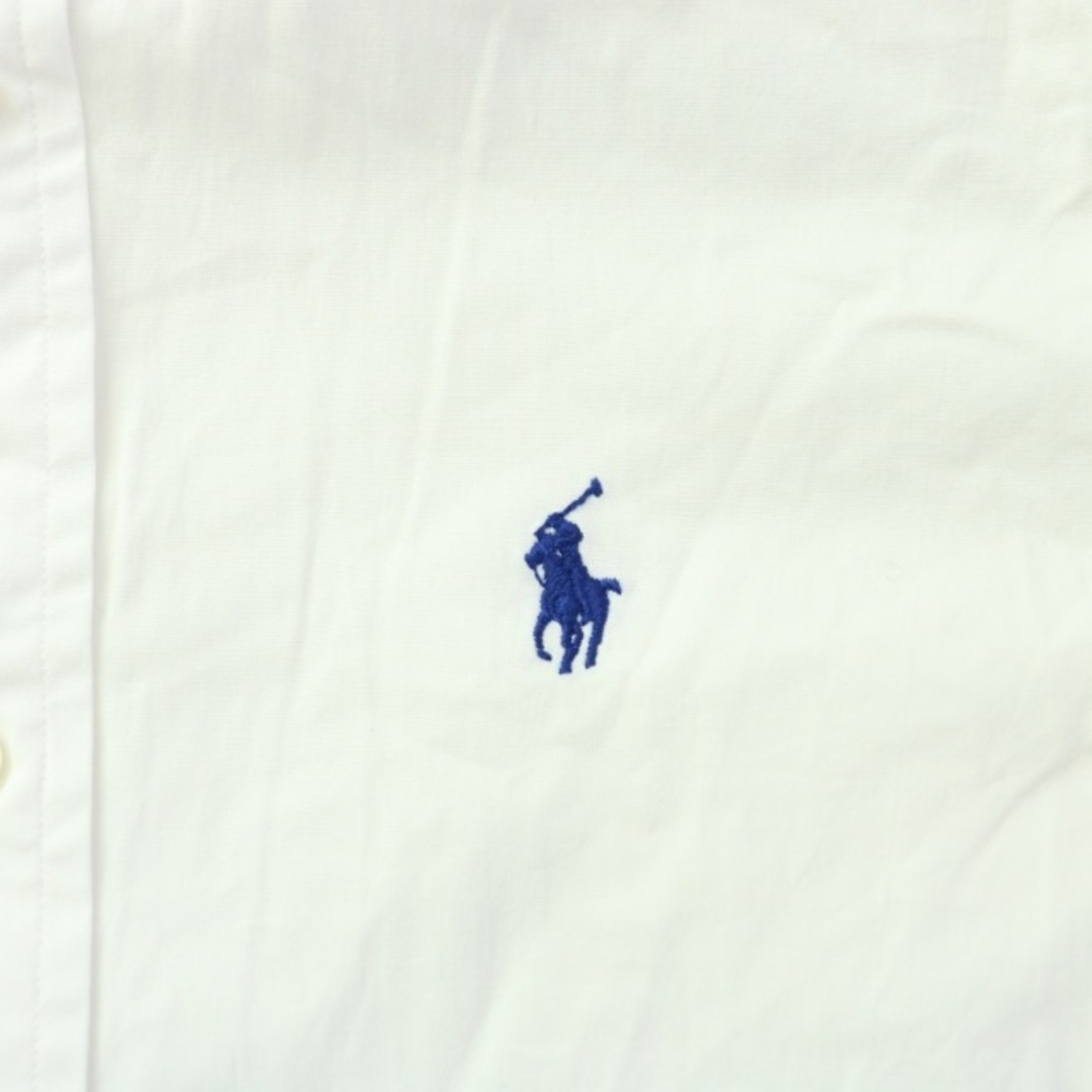 POLO RALPH LAUREN(ポロラルフローレン)のポロ ラルフローレン SLIM FIT シャツ ブラウス ロゴ 長袖 S 白 レディースのトップス(シャツ/ブラウス(長袖/七分))の商品写真