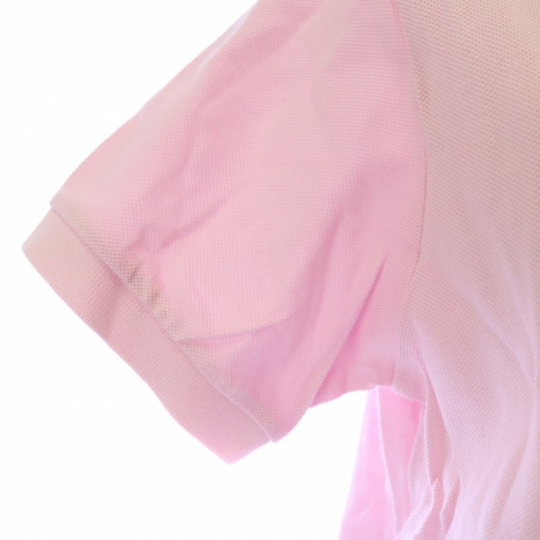 PEARLY GATES(パーリーゲイツ)のパーリーゲイツ ゴルフ ポロシャツ 鹿の子 ロゴ ワッペン 半袖 S ピンク レディースのトップス(ポロシャツ)の商品写真