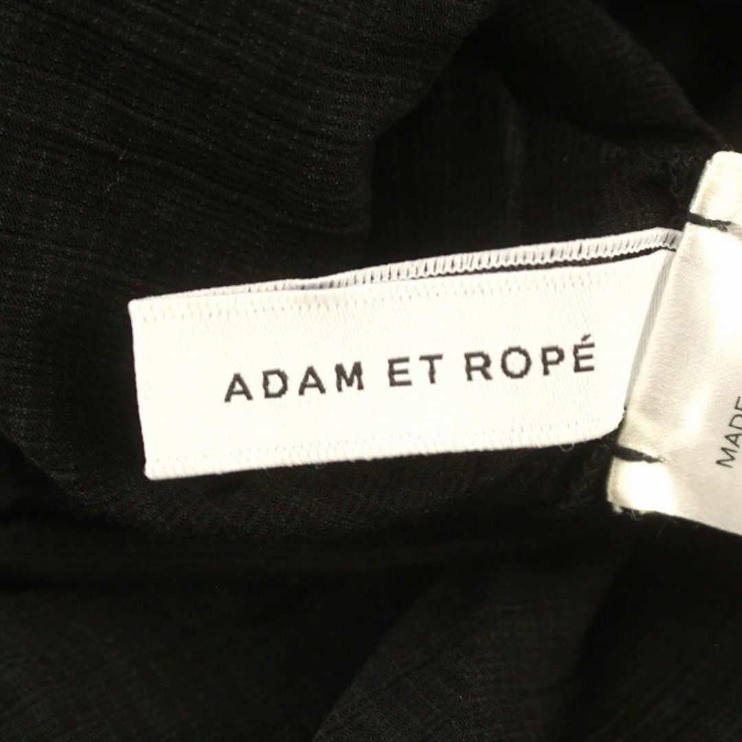 Adam et Rope'(アダムエロぺ)のアダムエロペ Rope シャツ ハイネック ブラウス 長袖 パフスリーブ 黒 レディースのトップス(シャツ/ブラウス(長袖/七分))の商品写真