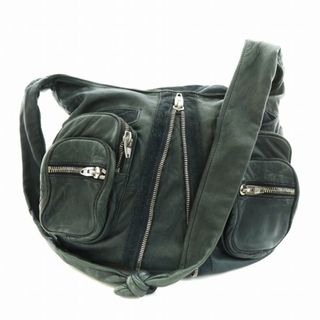 アレキサンダーワン(Alexander Wang)のアレキサンダーワン ジップ マルチポケット ショルダーバッグ レザー 紺(ショルダーバッグ)